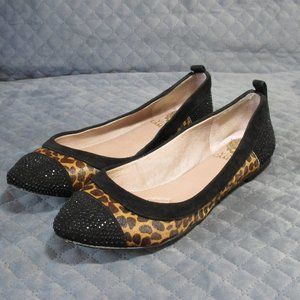 SALE! Vince Camuto Calf Hair Suede Studded Flats 6.5